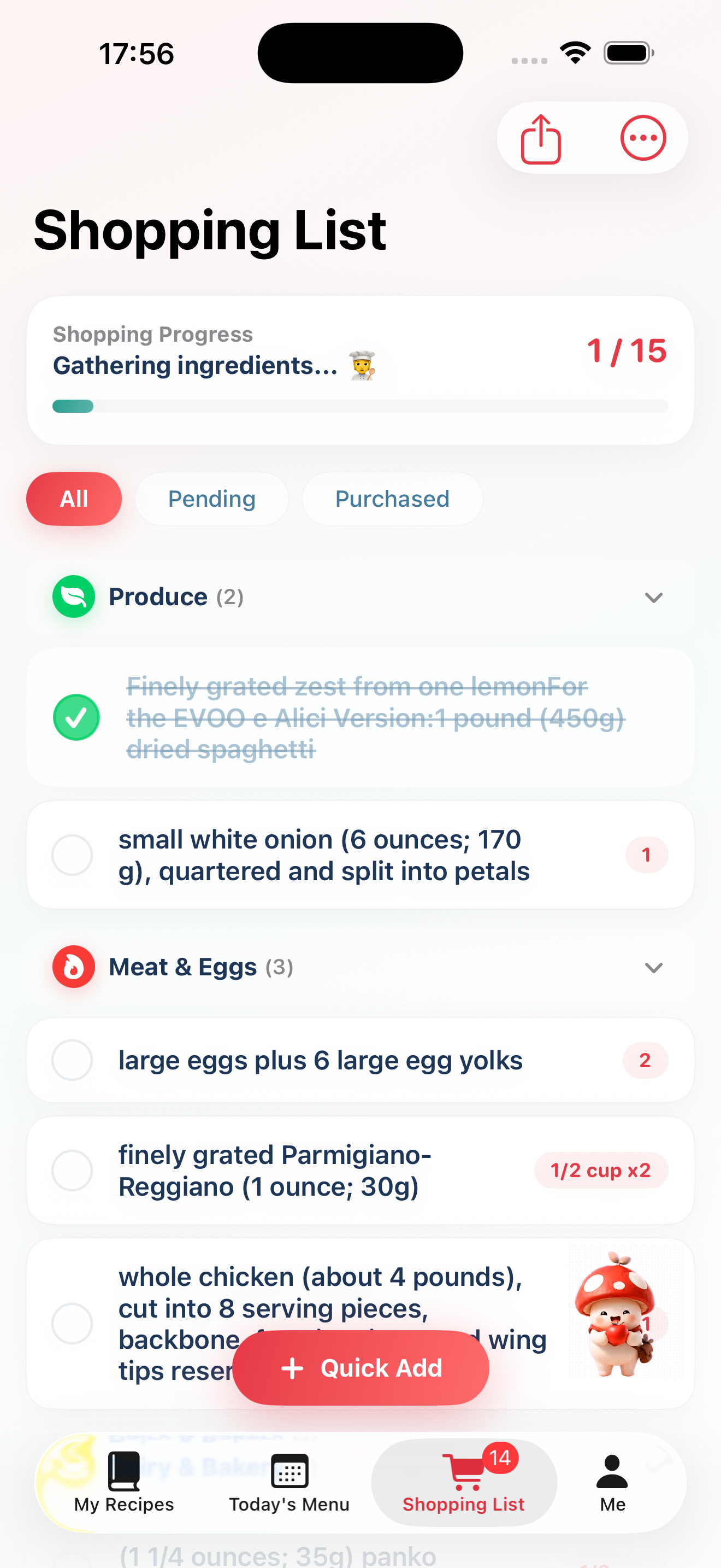 Shopping Checklist